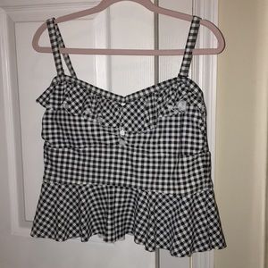 Torrid peplum swim top